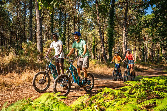 Excursion en forêt en trottinette électrique à Seignosse (40)