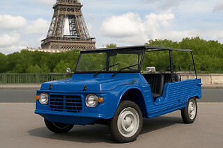 Balade en Méhari électrique à Paris