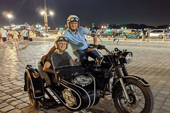 Balade en Side-Car de Nuit à Bordeaux (33)