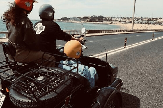 Balade en side-car de Sesimbra à Cabo Espichel
