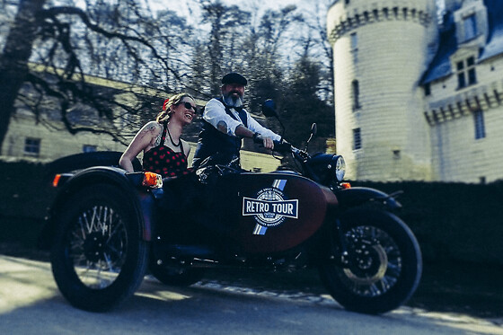 1/2 journée en side-car à la découverte de la région de Tours