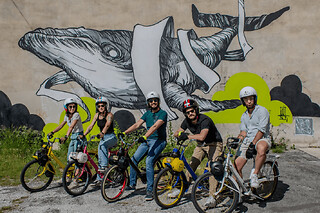 Balade "Street Art" en Solex à Argelès-sur-Mer (66)
