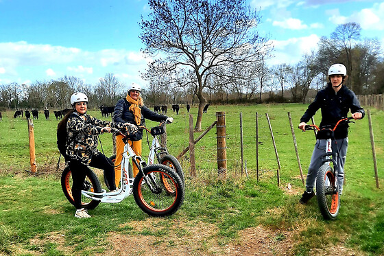 Balade à trottinette électrique à l'étang de l'Or (34)