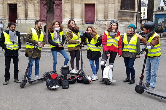 Balade à trottinette électrique à Paris