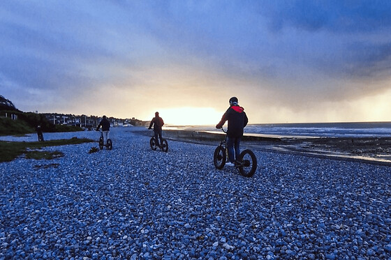 Balade à trottinette électrique à Quiberville-sur-Mer (76) - Balade nocturne - 1h30