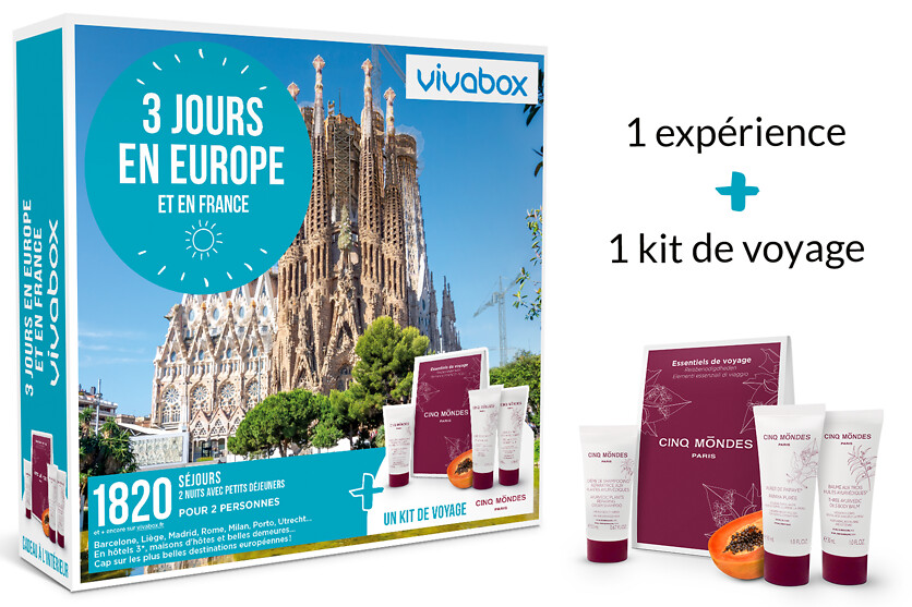 Coffret Cadeau 3 jours en Europe et en France | Wonderbox
