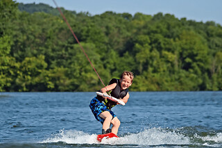 Ski nautique à Pradines près de Cahors (46)