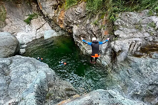 Journée canyoning en Italie au canyon de Chalamy (74)