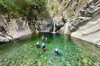 Journée canyoning en Italie au canyon de Chalamy (74)