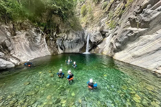 Journée canyoning en Italie au canyon de Chalamy (74)