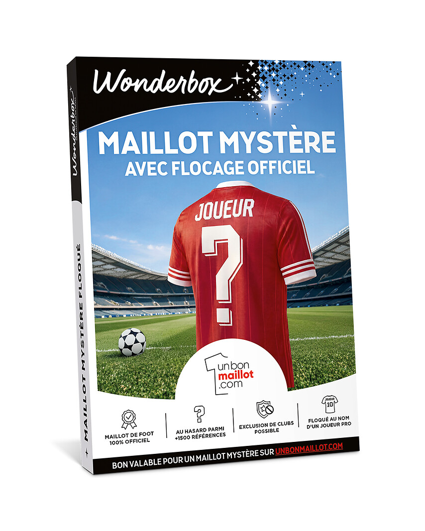 Box Maillot Mystère Football - Floqué