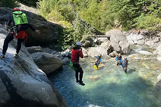 Canyoning au canyon de l'Eau Rousse à La Léchère (73)