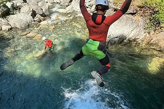 Canyoning au canyon de l'Eau Rousse à La Léchère (73)