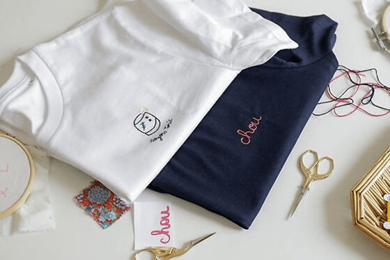 Atelier broderie sur T-shirt à Paris 11ème