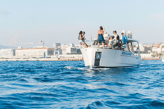 Croisière demi-journée dans les Calanques, Marseille rive gauche