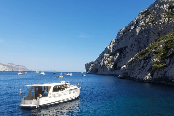 Croisière demi-journée dans les Calanques, Marseille rive gauche