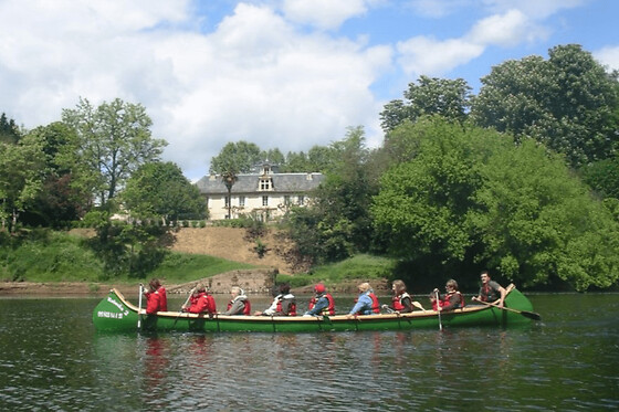 Randonnée guidée en Canoë Rabaska à Port Sainte Foy (33)
