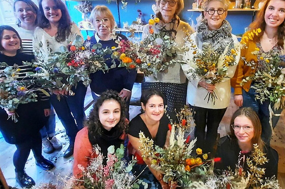 Atelier création d'un bouquet de fleurs séchées à Darnetal (76)