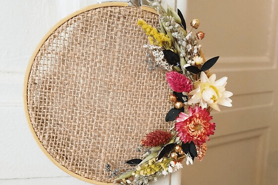 Atelier création de tambour fleuri à Clères (76)