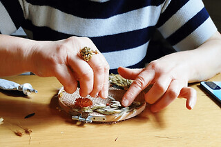 Atelier création de tambour fleuri à Clères (76)