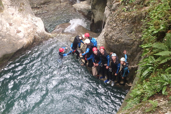 Canyoning dans le canyon du Versoud depuis Saint-Gervais (38)
