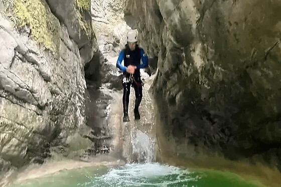 Canyoning Sportif au canyon d'Angon (74)