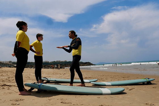 Découverte du surf à Anglet (64)