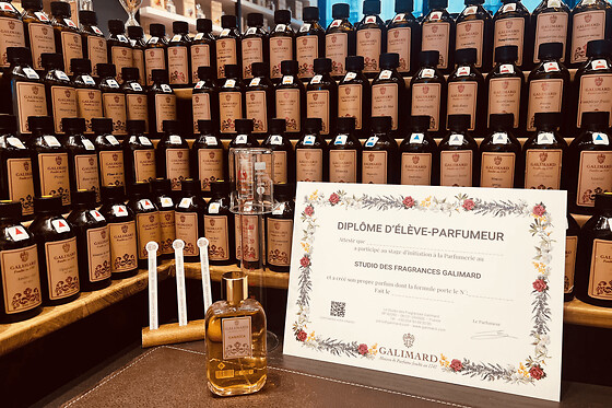 Atelier de création de Parfum chez Galimard à Paris
