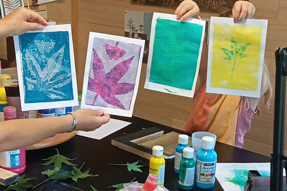 Atelier de peinture sur plaque de gel à Groléjac (24)  - Atelier créatif de peinture sur plaque de gel - duo - 3h