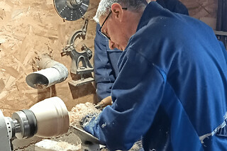 Atelier tournage sur bois à Groléjac (24)