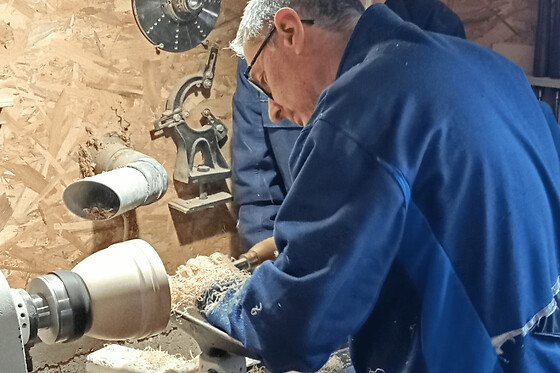 Atelier tournage sur bois à Groléjac (24)