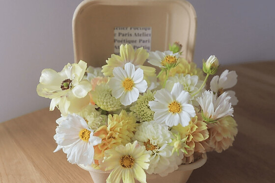 Atelier création de Bento Fleurs à Paris 11ème