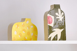 Atelier céramique vase plat à Mérignac (33)