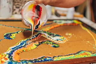 Atelier peinture "Pouring Painting" à Paris 9ème