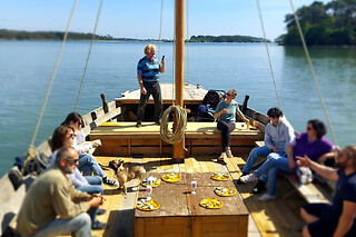 Balade en barge sur la Ster Avel à Baden (56)