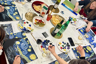 Apéro artistique paysage à la peinture à Vincennes (94)