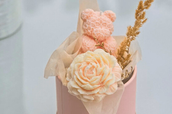 Atelier bougie en bouquet de fleurs à Lagny-sur-Marne (77)