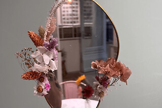 Atelier miroir en fleurs séchées à Bourges (18)