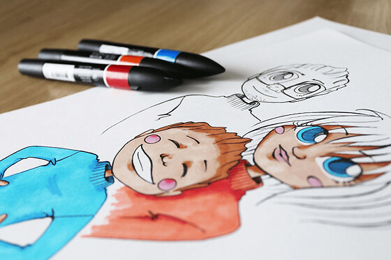 Atelier dessin caricature manga kawaii à St Ouën-des-toits (53) - Tarif adulte