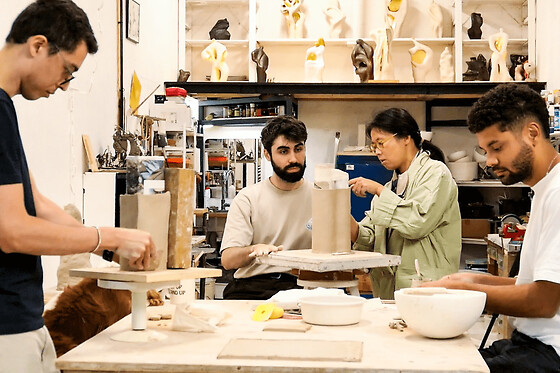 Atelier céramique création d'un vase à Gennevilliers (92)