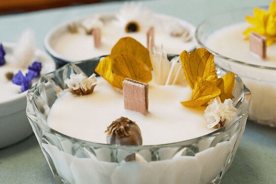 Atelier création d'une bougie aux fleurs séchées à Lille (59)