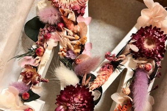 Atelier de lettre fleurie  à Paris 15ème