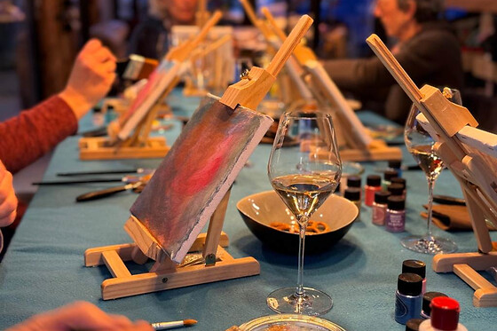 Atelier peinture et apéro à Orbey (68)