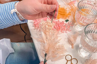 Atelier couronne en fleurs séchées à Rouen (76)