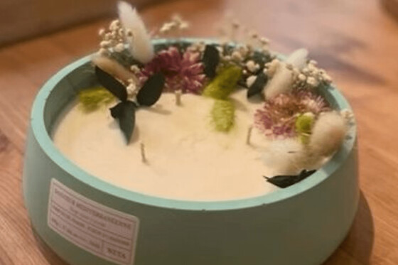 Atelier création bougie avec fleurs séchées à Bordeaux (33)