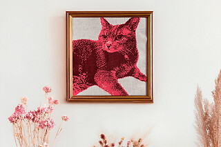 Atelier de tricot numérique à Paris 14ème  - Jacquard brut - 1h30