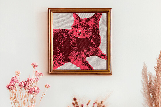 Atelier de tricot numérique à Paris 14ème  - Jacquard brut - 1h30