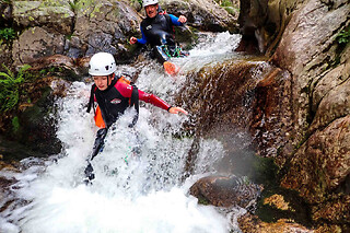Canyoning dans le canyon de La Borne en Ardèche (07)