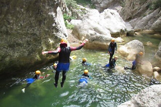 Canyoning dans le canyon de Molitg (66)