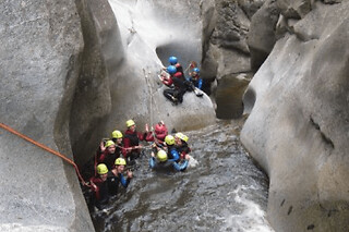 Canyoning dans le canyon de Molitg (66)